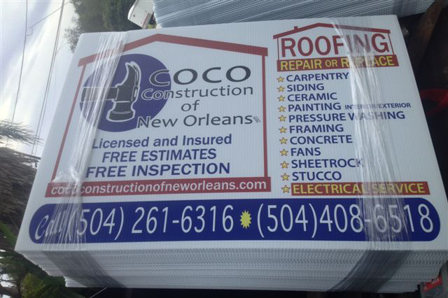 Cut Out Plastic Logo Signs- New Orleans - Nola 