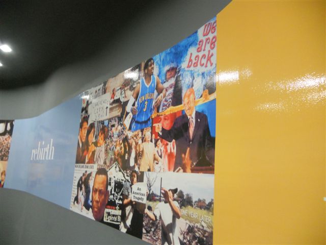 Full Color Wall Wrap - New Orleans - Nola - Wood  Wrap Wall